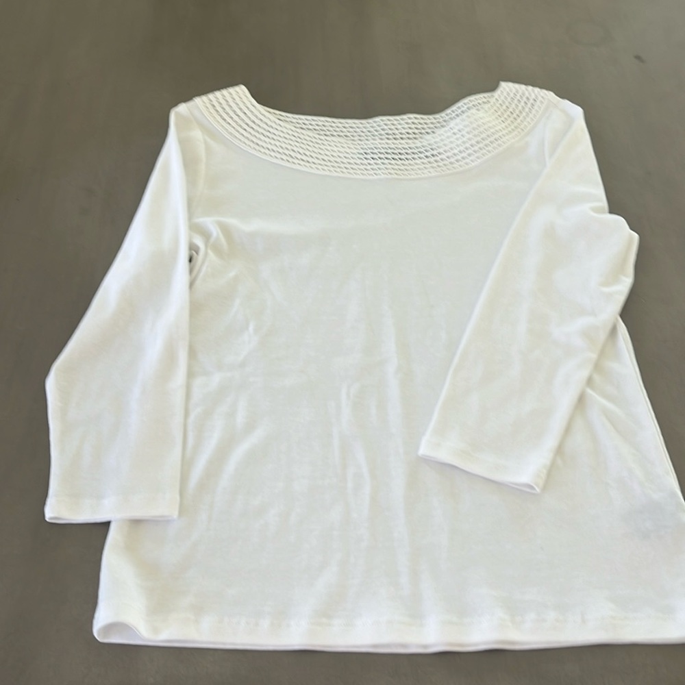 Ralph Lauren ivory quarter inch sleeves